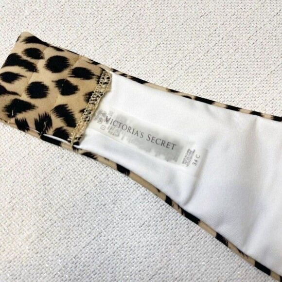 Victoria Secret Animal Print Bikini Swim Top - Picture 7 of 7